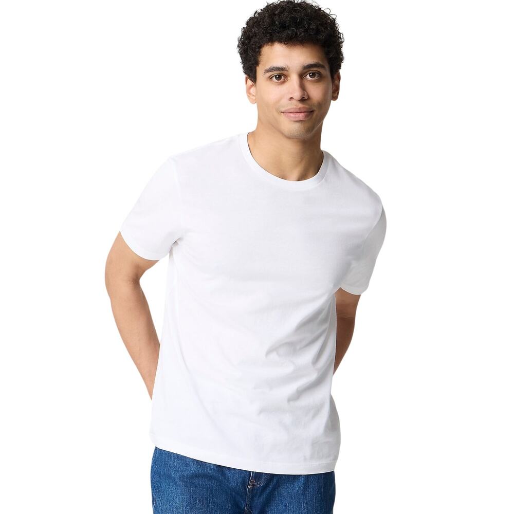 J.Crew Factory White Washed Jersey Tee Shirt Cotton Crew Neck Medium